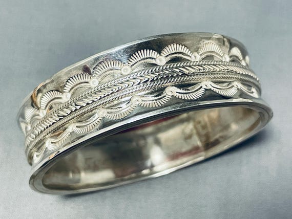 Incredible Native American Navajo Sterling Silver Signed Gil Smith