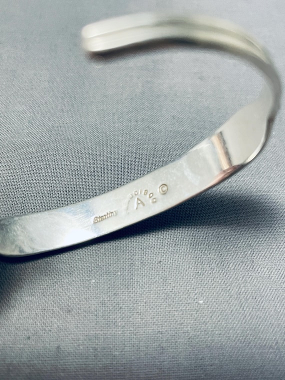 Spectacular Navajo Native American Damale Turquoise Sterling Silver Bracelet Spectacular Navajo Native American Damale Turquoise Sterling Silver Bracelet