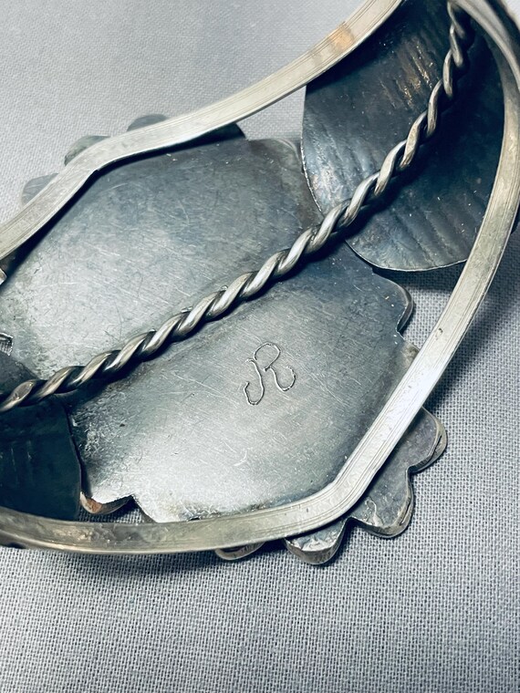 Hand Carved Chief Head Vintage Native American Navajo Turquoise Sterling Silver Bracelet Hand Carved Chief Head Vintage Native American Navajo Turquoise Sterling Silver Bracelet