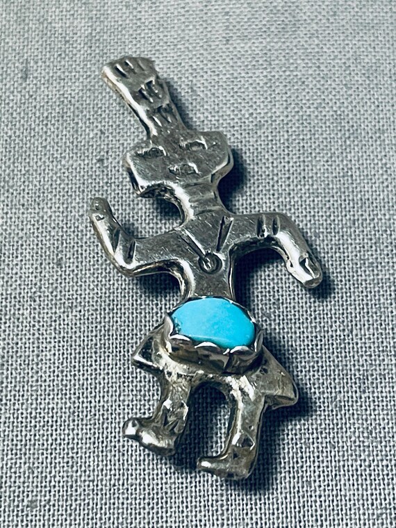 Extraordinary Vintage Native American Navajo Sterling Silver Heavy Kachina Pin Pendant Extraordinary Vintage Native American Navajo Sterling Silver Heavy Kachina Pin Pendant