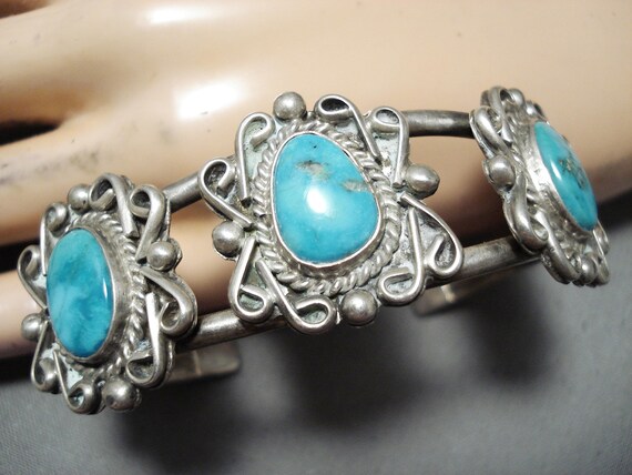 Wonderful Vintage Native American Navajo Royston … - image 7