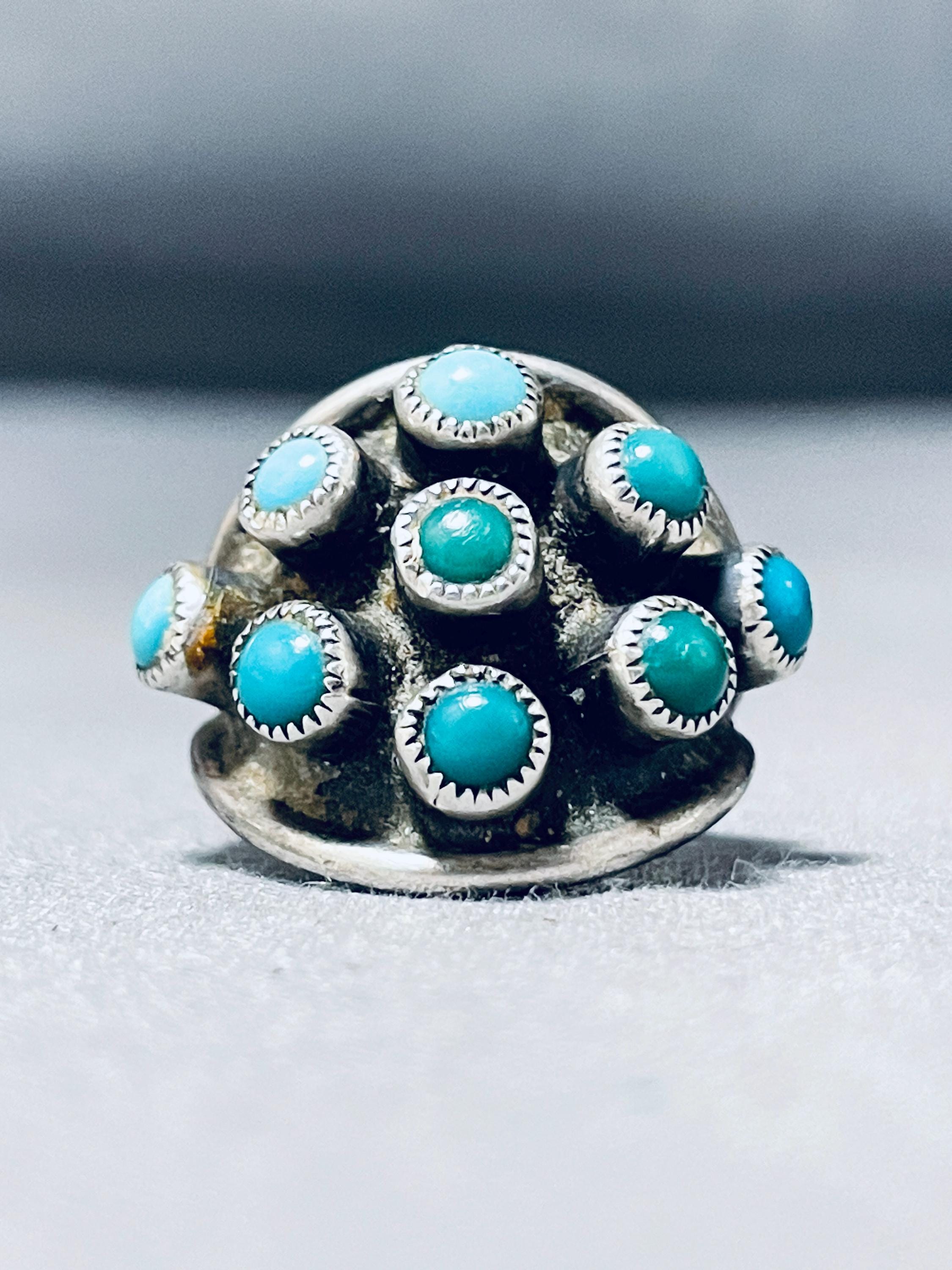 Wonderful Vintage Native American Navajo Turquoise Sterling Silver