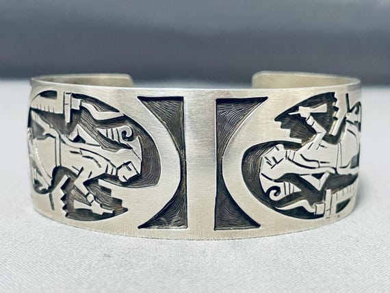 Rare Vintage Navajo Dorothy Martinez Sterling Silver Native American Bracelet Rare Vintage Navajo Dorothy Martinez Sterling Silver Native American Bracelet