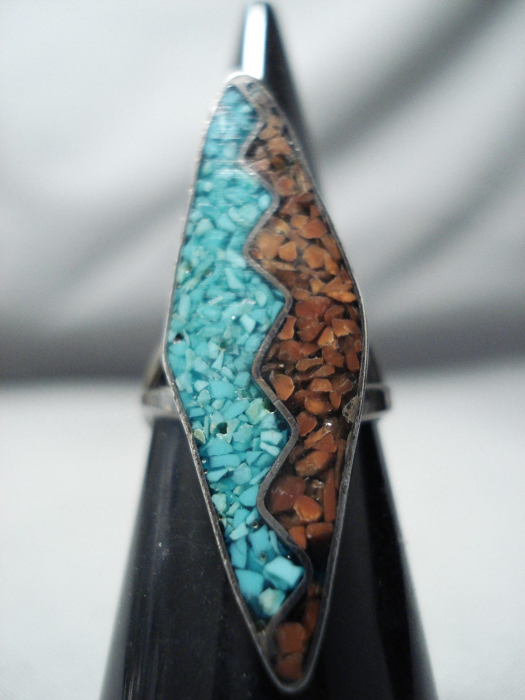 Amazing Vintage Navajo Turquoise Sterling Silver Ring Native American ...
