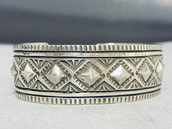 Dynamic More Rare Choctaw Sterling Silver Bracele… - image 4