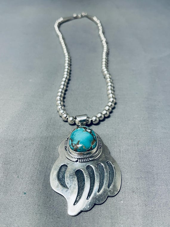 Native American Ocean Blue Navajo Jerr Nelson Sterling Silver Bracelet Cuff Native American Ocean Blue Navajo Jerr Nelson Sterling Silver Bracelet Cuff