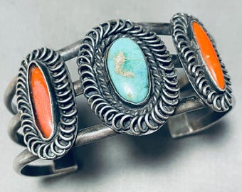 Swirls Galore ヴィンテージ ネイティブアメリカン ナバホ ターコイズ