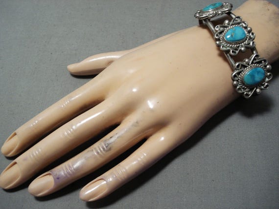 Wonderful Vintage Native American Navajo Royston … - image 6