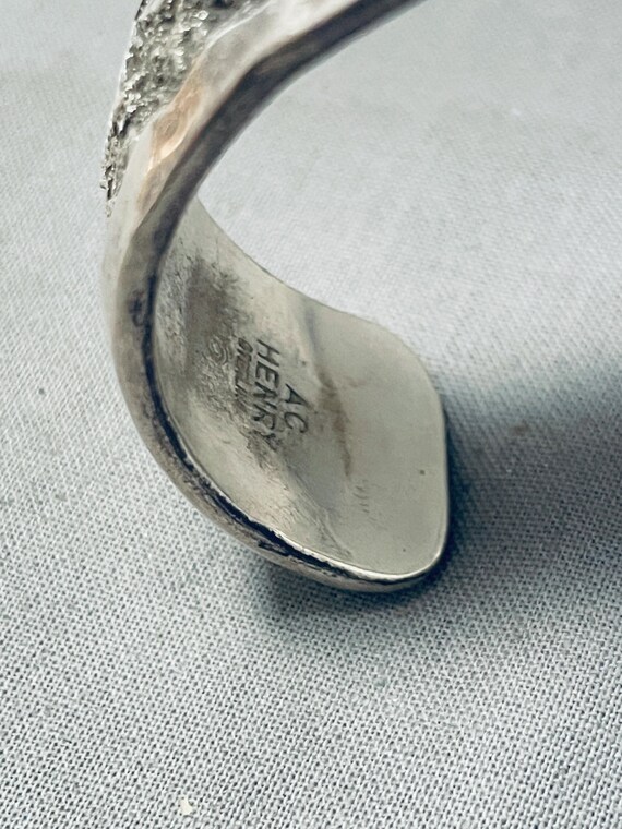 Incredible Vintage Native American Navajo Sterling Silver Storyteller Bracelet Incredible Vintage Native American Navajo Sterling Silver Storyteller Bracelet