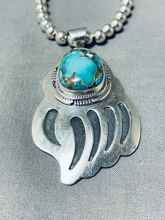 Native American Ocean Blue Navajo Jerr Nelson Sterling Silver Bracelet Cuff Native American Ocean Blue Navajo Jerr Nelson Sterling Silver Bracelet Cuff
