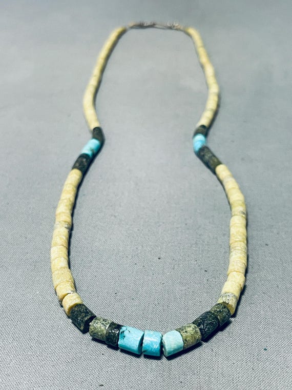Native American Superior Vintage Santo Domingo Royston Turquoise Sterling Silve Rnecklace Native American Superior Vintage Santo Domingo Royston Turquoise Sterling Silve Rnecklace