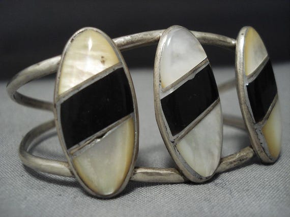 Wonderful Vintage Native American Navajo Sterling… - image 2