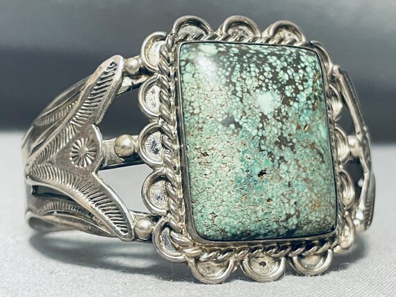 Opulent Early Vintage Native American Navajo Gree… - image 3