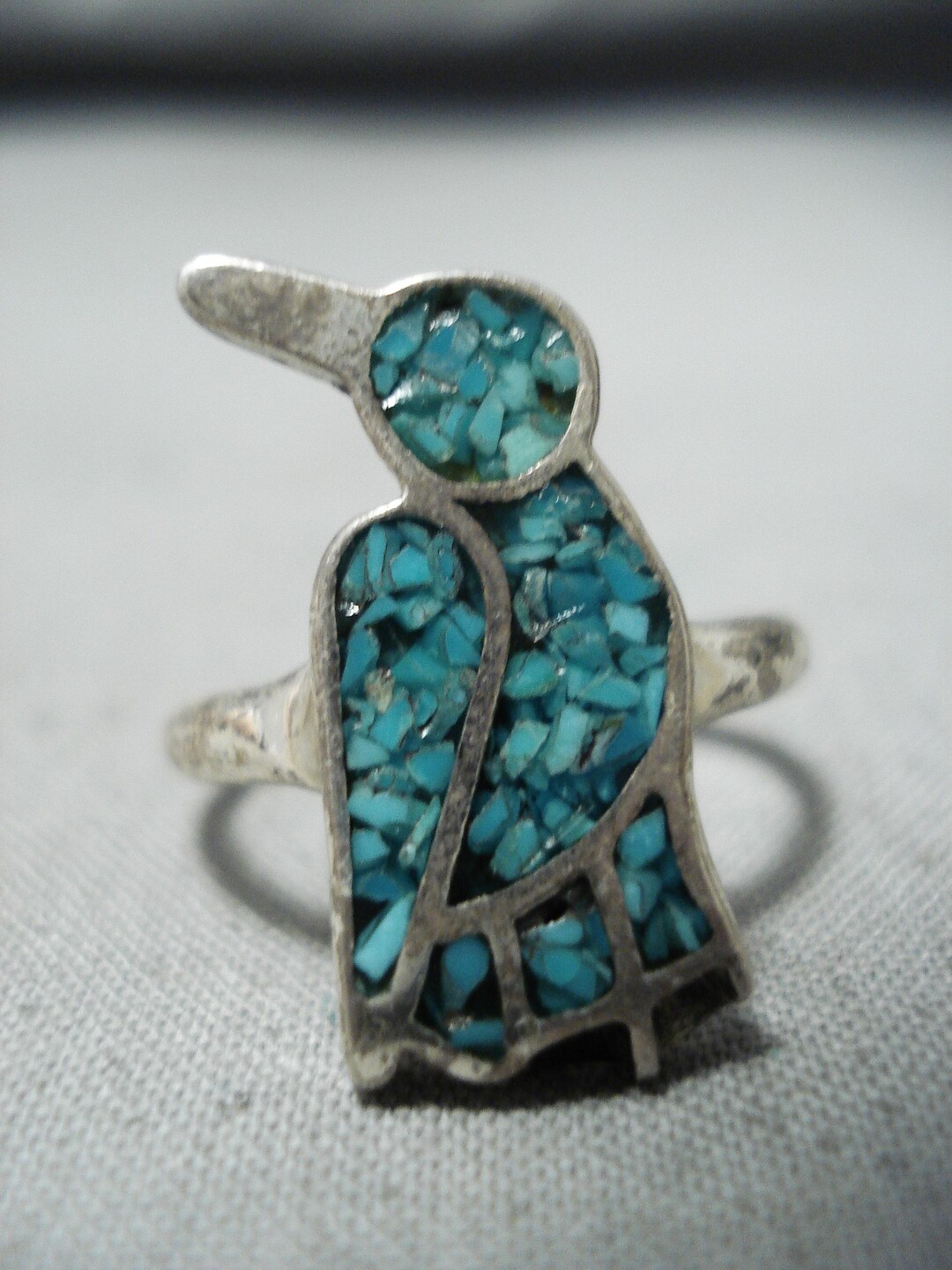 Marvelous Vintage Navajo Turquoise Sterling Silver Ring Native American ...
