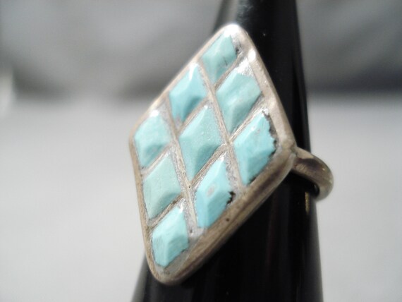 Intricate Vintage Zuni Native American Turquoise … - image 4