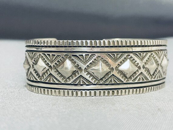 Dynamic More Rare Choctaw Sterling Silver Bracele… - image 3