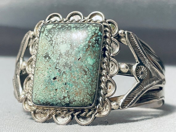 Opulent Early Vintage Native American Navajo Gree… - image 4