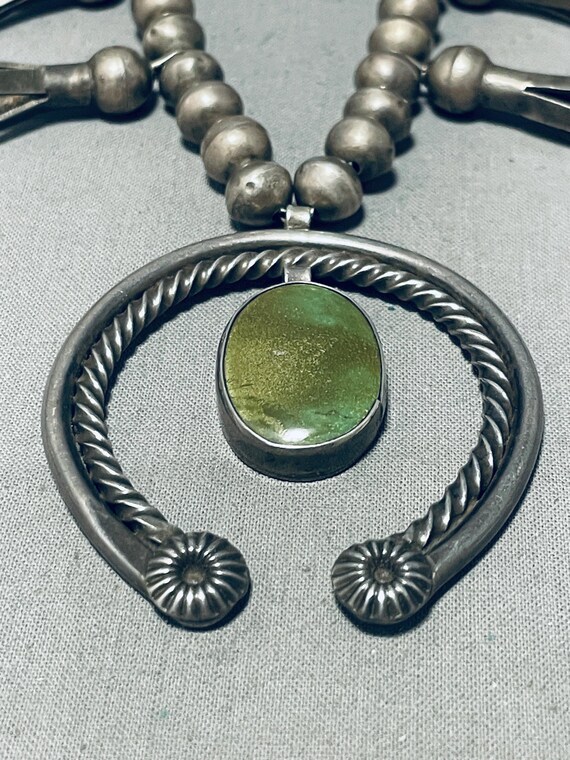 Dropdead Fab Early 1900's Vintage Native American Navajo Sterling Silver Squash Blossom Necklace Dropdead Fab Early 1900's Vintage Native American Navajo Sterling Silver Squash Blossom Necklace