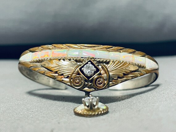 So Unique Vintage Hopi/ Navajo 'Native American Jewelry Silver Wave: Bracelet Old So Unique Vintage Hopi/ Navajo 'Native American Jewelry Silver Wave: Bracelet Old