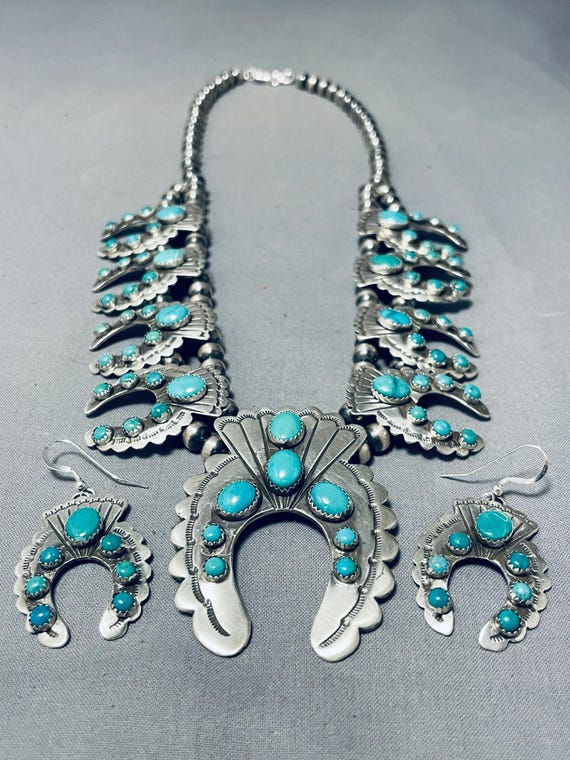Naja Squash Bintage Native American Navajo Blossom Sterling Silver
