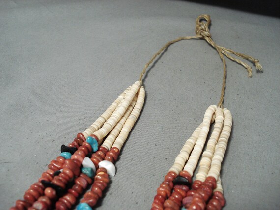 Native American Extremely Unique Santo Domingo Tu… - image 6