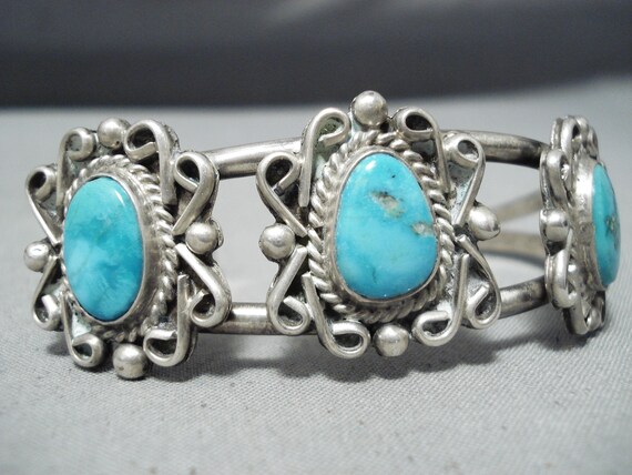 Wonderful Vintage Native American Navajo Royston … - image 3