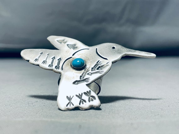 Expressive Vintage Native American Navajo Royston Turquoise Sterling Silver Clip Earrings Expressive Vintage Native American Navajo Royston Turquoise Sterling Silver Clip Earrings
