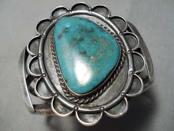 Colossal Vintage Zuni Turquoise Butterfly Silve Rbracelet Colossal Vintage Zuni Turquoise Butterfly Silve Rbracelet