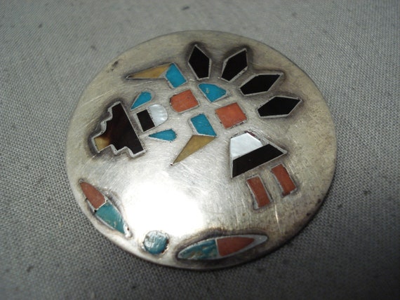 Whimsical Vintage Native American Zuni Turquoise … - image 3