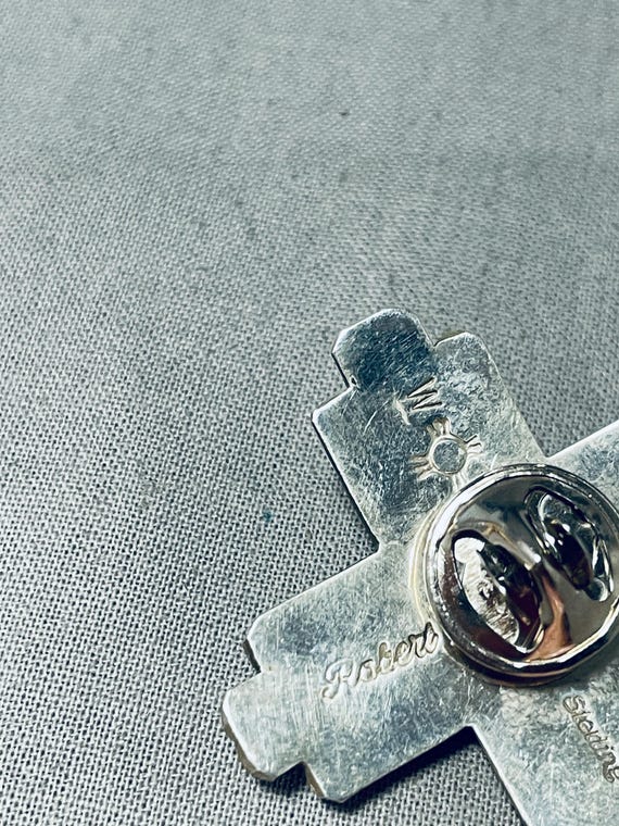 Authentic Native American Navajo Sterling Silver Zia Tie Tack Authentic Native American Navajo Sterling Silver Zia Tie Tack