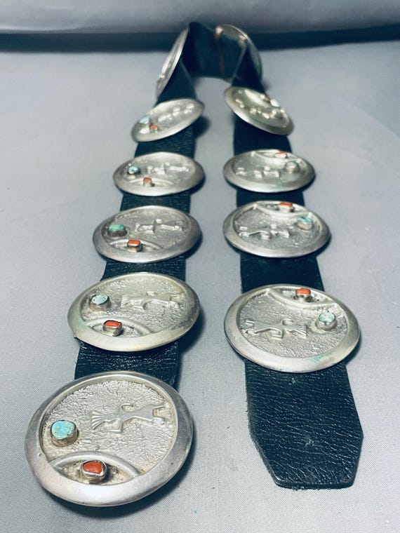 Heavy Vintage Native American Navajo Damale Turquoise Sterling Silver Bracelet Heavy Vintage Native American Navajo Damale Turquoise Sterling Silver Bracelet