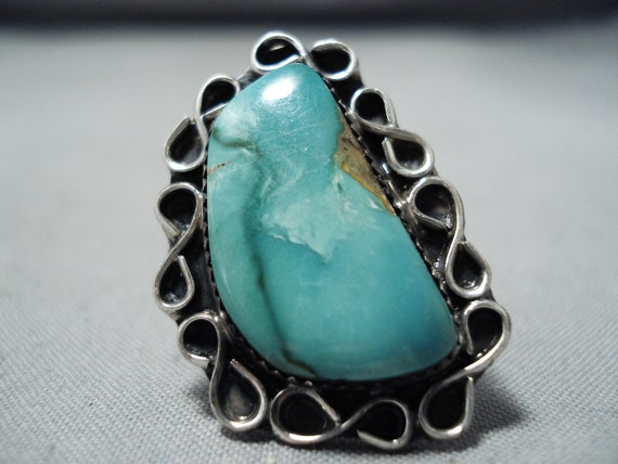 Amazing Navajo Native American Green Turquoise St… - image 2