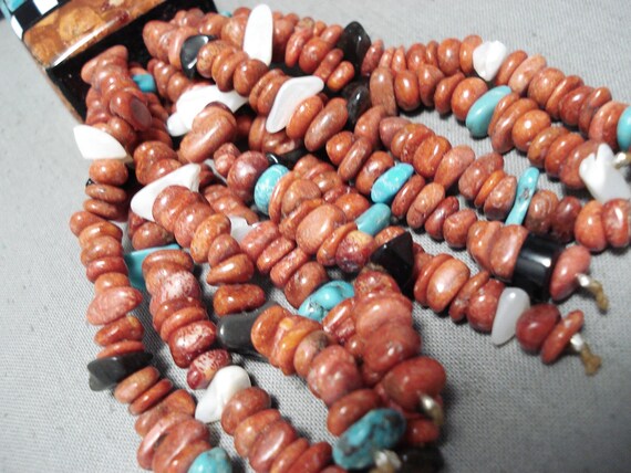 Native American Extremely Unique Santo Domingo Tu… - image 3