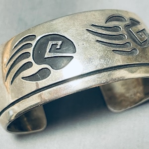 Paws Of Power Vintage Navajo Sterling Silver Bracelet - Make An Offer!