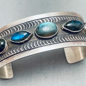 One Of The Most Unique Navajo Abalone Shell Sterling Silver Bracelet - Make An Offer!
