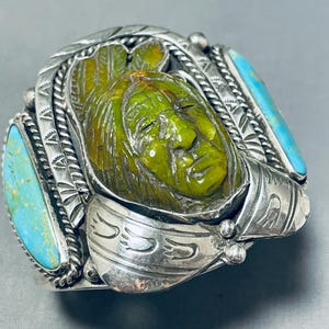 Native American Important Vintage Francosco Gomez Huge Cross Shell Sterling Silver Ring Native American Important Vintage Francosco Gomez Huge Cross Shell Sterling Silver Ring