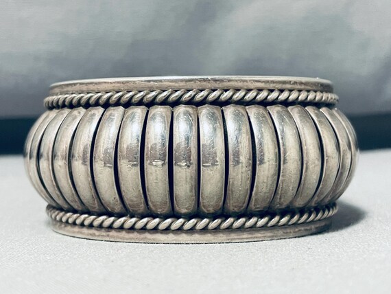 Newsworthy Vintage Native American Zuni Royston Turquoise Sterling Silver Bracelet Newsworthy Vintage Native American Zuni Royston Turquoise Sterling Silver Bracelet