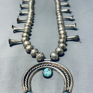 Elaborate Vintage Native American Navajo Red Mountain Turquoise Sterling Silver Squash Elaborate Vintage Native American Navajo Red Mountain Turquoise Sterling Silver Squash
