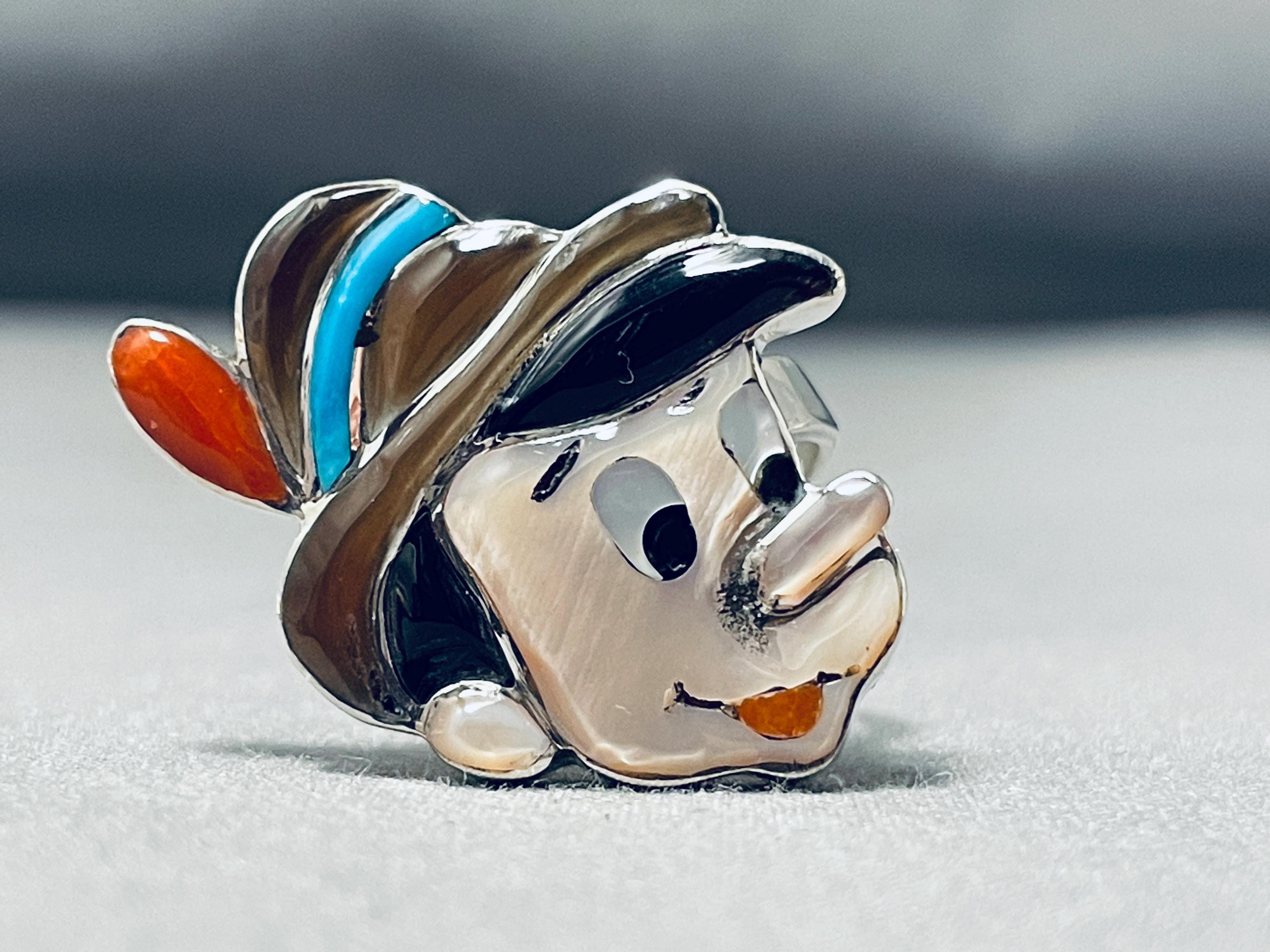 Fantastic Native American Zuni Turquoise Sterling Silver Pinocchio Ring Fantastic Native American Zuni Turquoise Sterling Silver Pinocchio Ring
