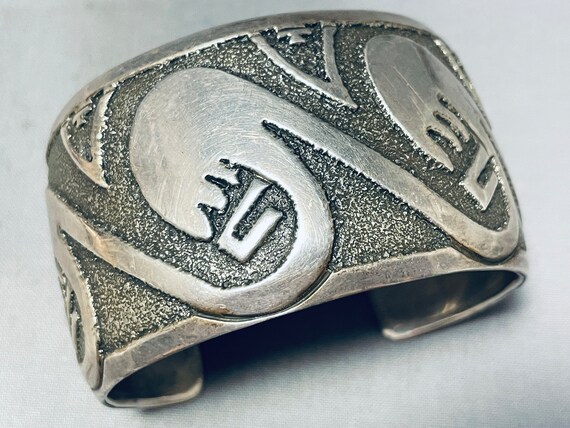Best Rand Hoskie Vintage Native American Navajo Wave Sterling Silver Bracelet Best Rand Hoskie Vintage Native American Navajo Wave Sterling Silver Bracelet