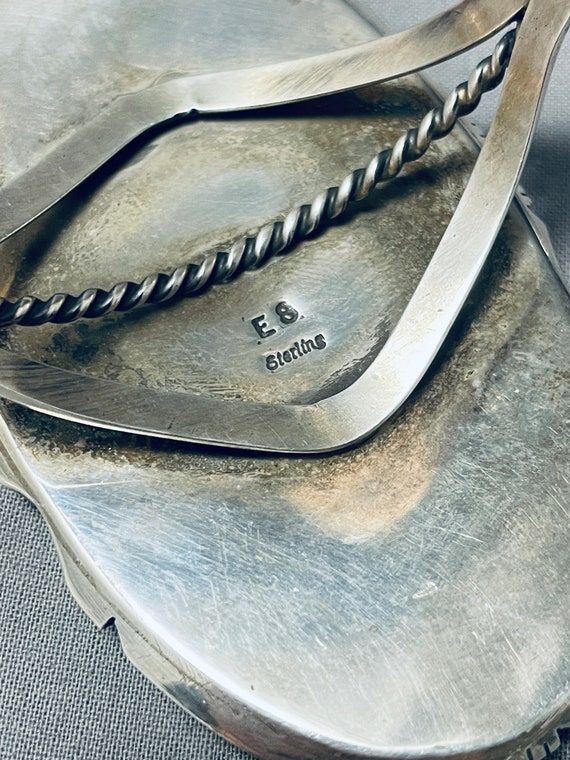 Best Vintage Native American Navajo Ocean Japser Sterling Silver Bracelet Best Vintage Native American Navajo Ocean Japser Sterling Silver Bracelet