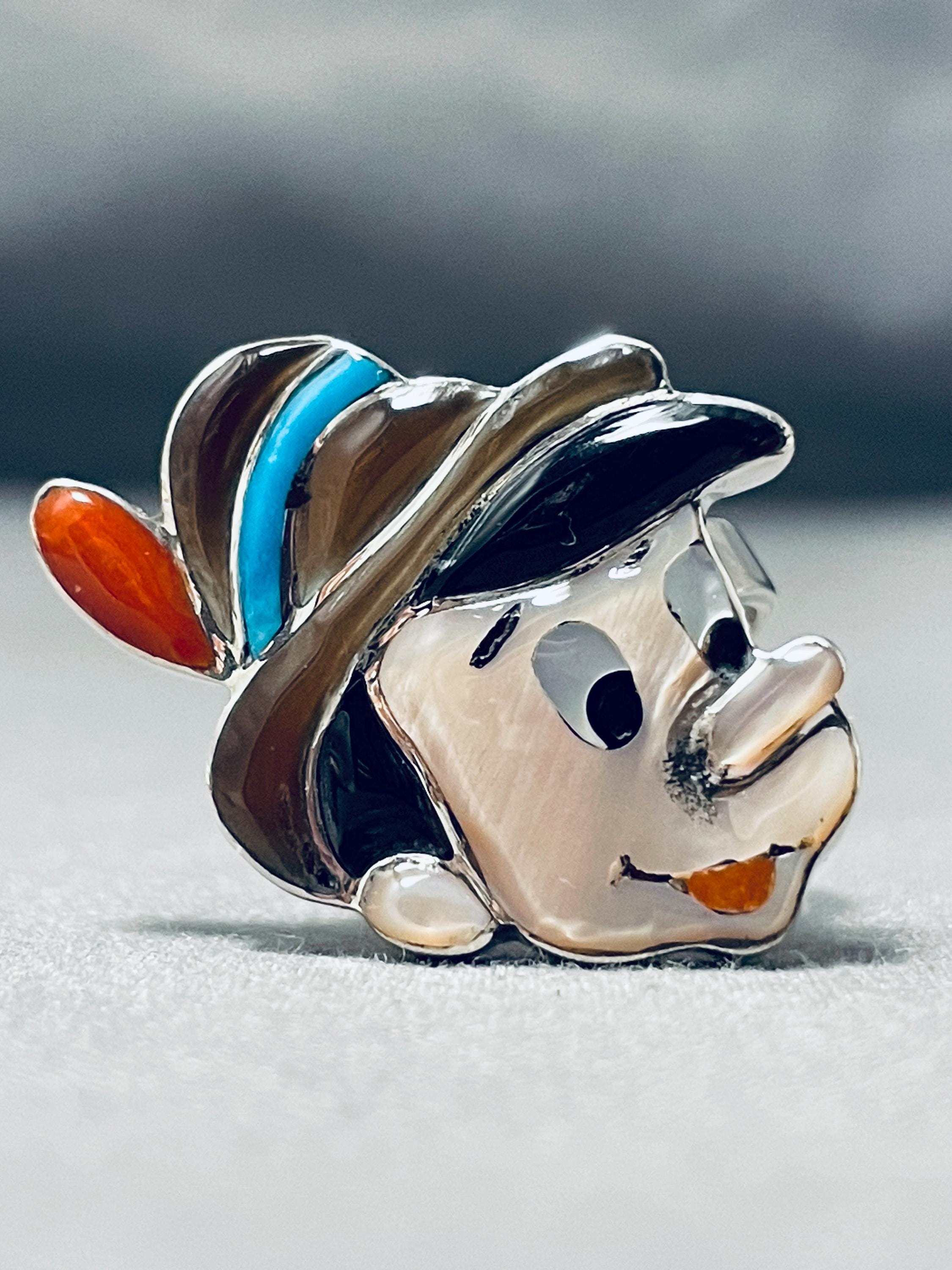 Fantastic Native American Zuni Turquoise Sterling Silver Pinocchio Ring Fantastic Native American Zuni Turquoise Sterling Silver Pinocchio Ring