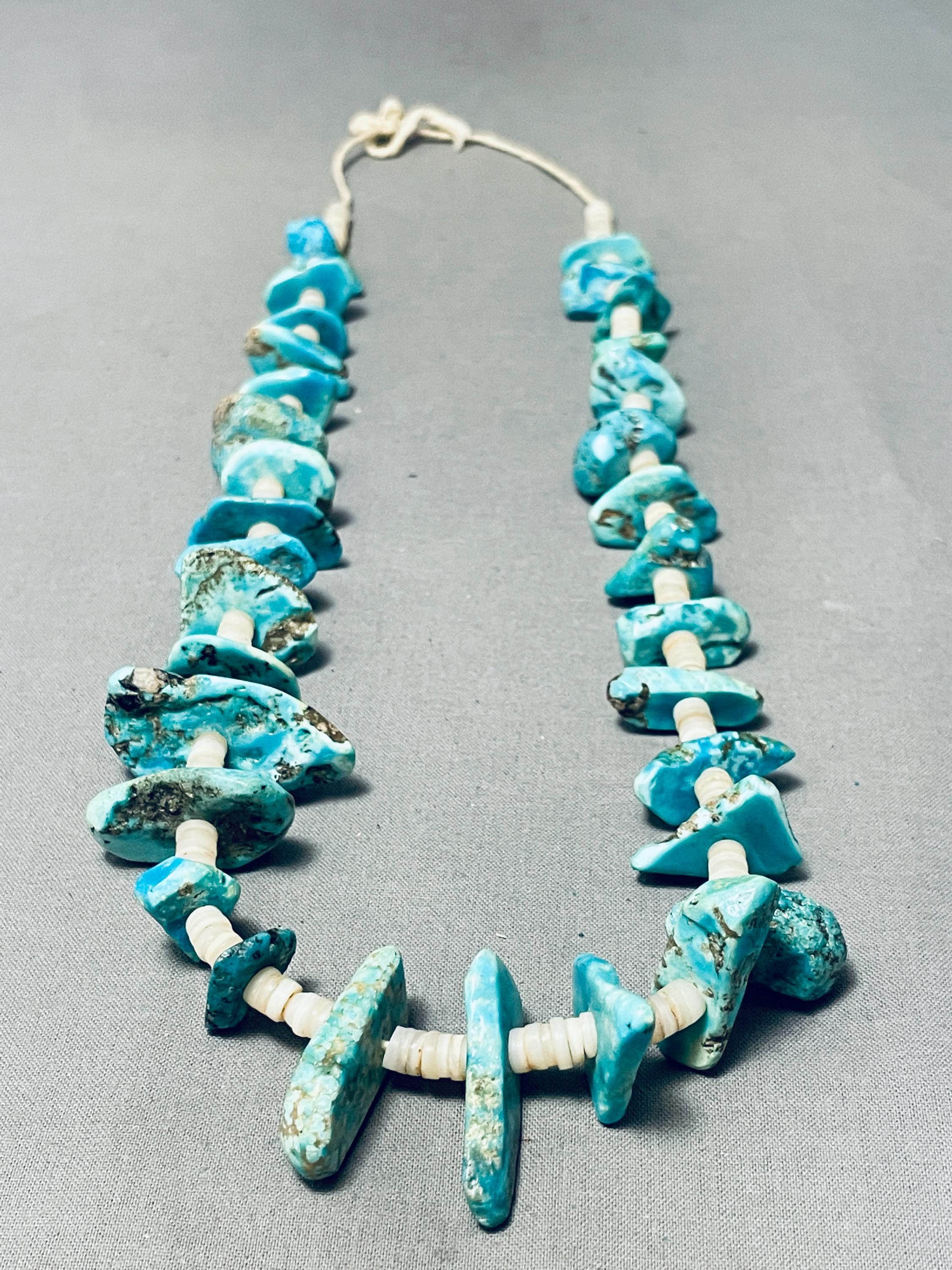 Traditional 92 Grams Vintage Native American Navajo Turquoise