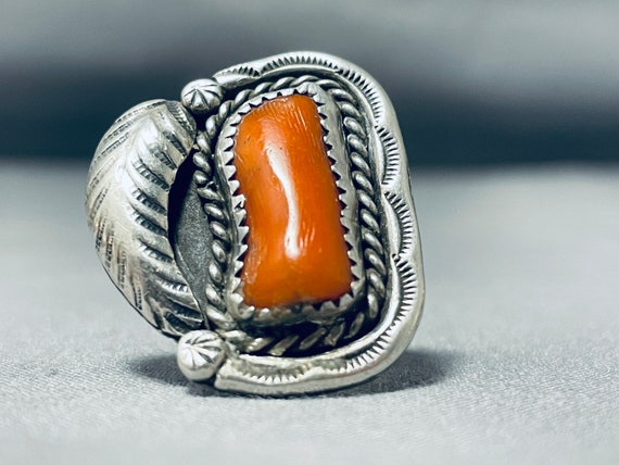 Marvelous Vintage Native American Navajo Coral St… - image 2