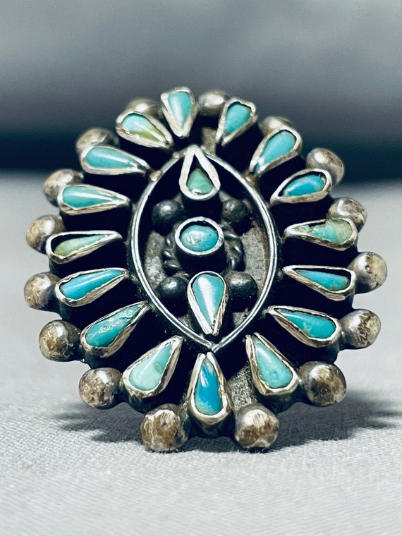 Fabulous Vintage Native American Navajo Turquoise… - image 1