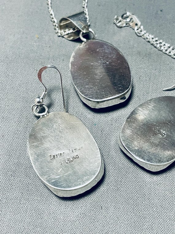 Lester James Native American Navajo Spiny Oyster Onyx Sterling Silver Ladybug Earring Set Lester James Native American Navajo Spiny Oyster Onyx Sterling Silver Ladybug Earring Set