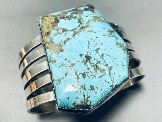 John Renner Cora Madris Vintage Native American Navajo Turquoise Sterloing Silver Bracelet John Renner Cora Madris Vintage Native American Navajo Turquoise Sterloing Silver Bracelet