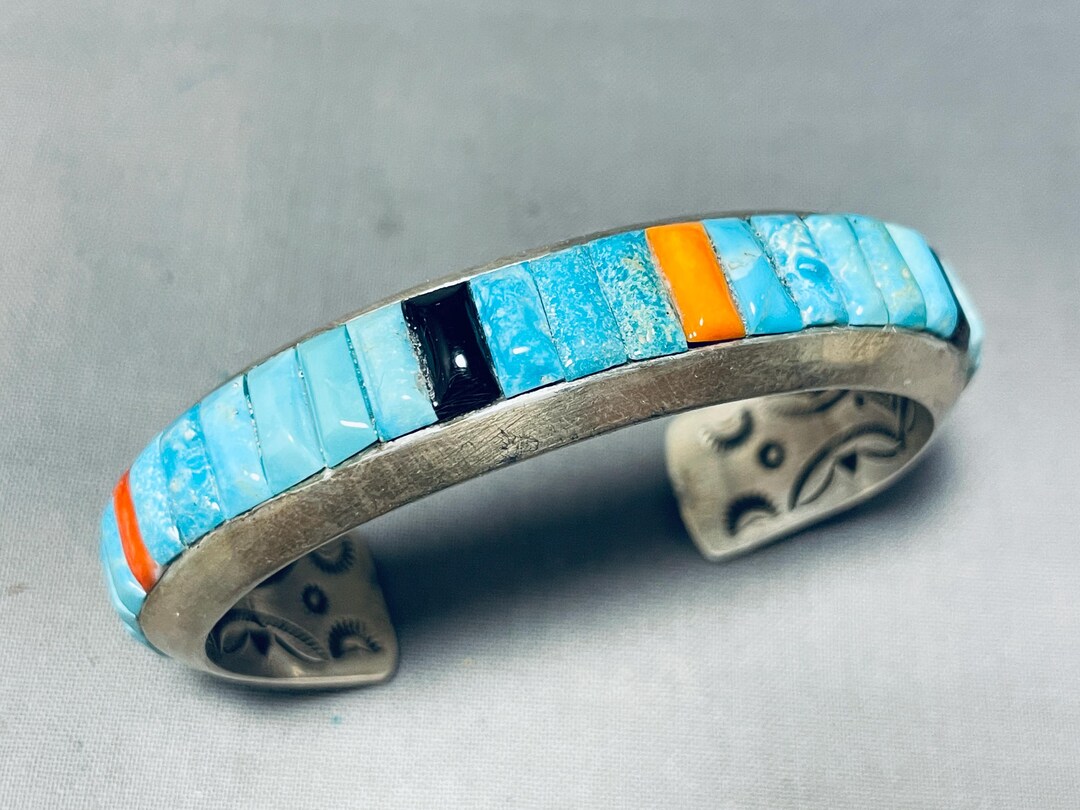 Important Vintage Native American Navajo Ray Adakai Sterling