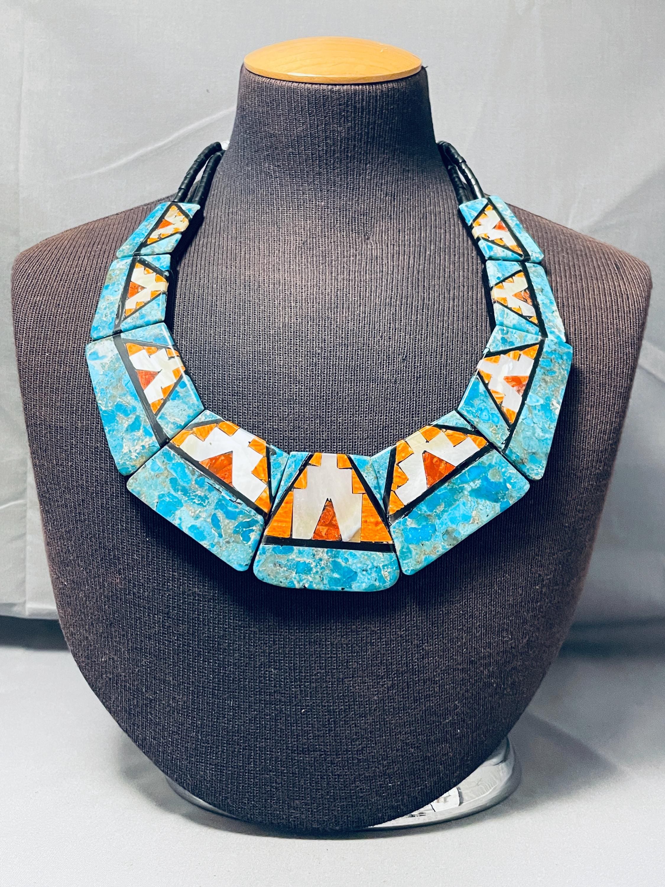 Colossal! Native American Jewelry Navajo Sterling Silver Tubes Jacla Necklace Colossal! Native American Jewelry Navajo Sterling Silver Tubes Jacla Necklace