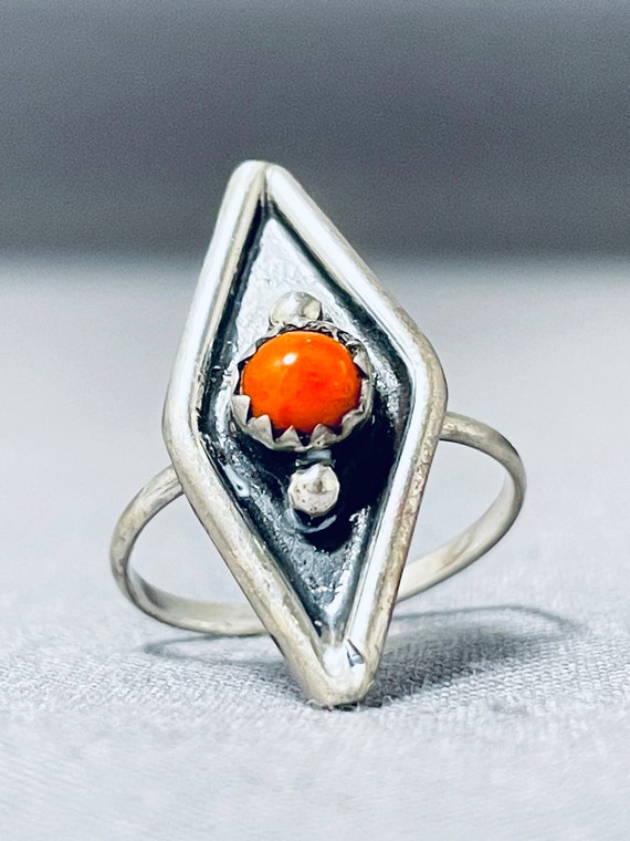 Towering Vintage Navajo Turquoise Sterling Silver Native American Ring Old Towering Vintage Navajo Turquoise Sterling Silver Native American Ring Old